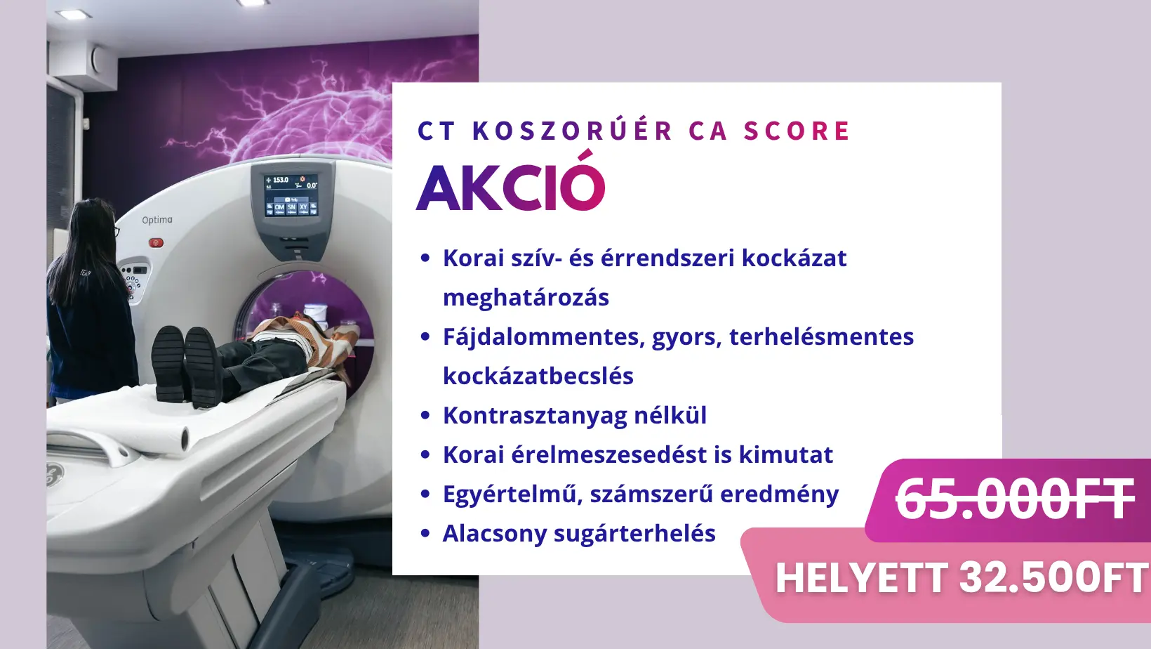 CT koszorúér CA score vizsgálat
